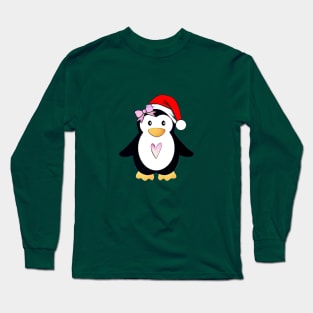 Santa Penguin Long Sleeve T-Shirt